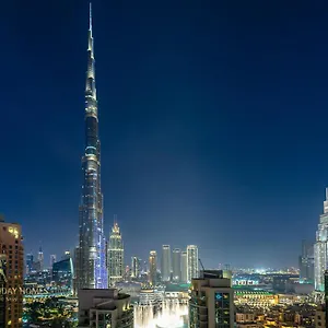 Marco Polo - 2 Bedroom With Burj Khalifa View - 5 Min To Mall شقة
